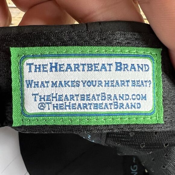 The Heartbeat Brand Snapback Trucker Hat Black One Size Adjustable 6 Panel - Picture 7 of 16